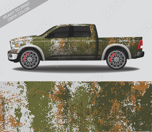 Car wrap decal design vector, custom livery race rally car vehicle sticker and tinting.
