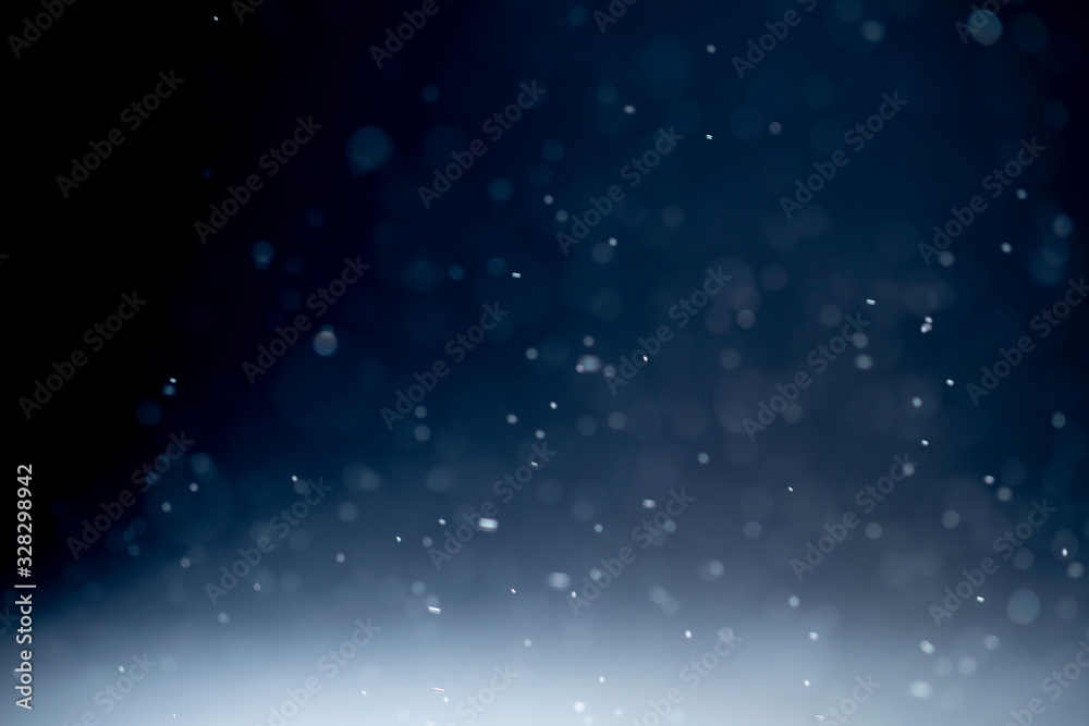 Fototapeta premium Black color abstract background with bokeh.