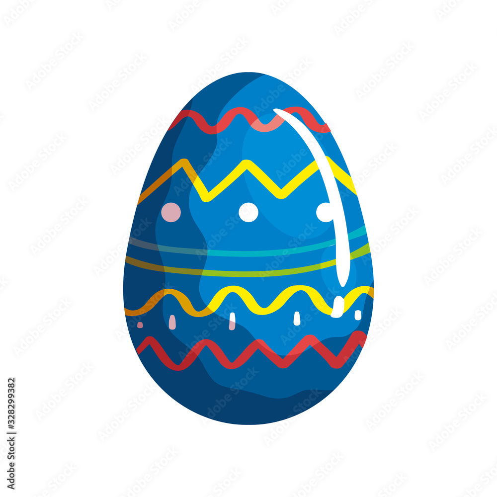 cute egg easter decorated with geometric lines vector illustration design cute egg easter decorated with geometric lines vector illustration design
