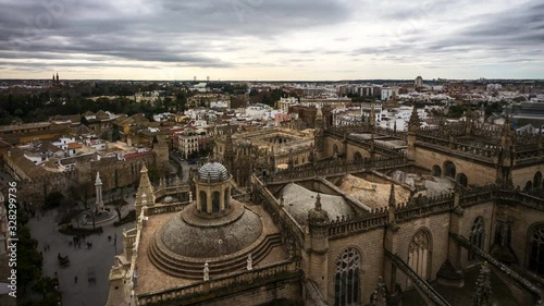 Time Lapse of the Seville Skyline photo