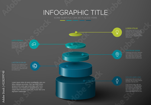 Vector Infographic layers template
