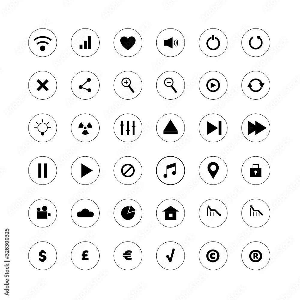 Set of web icons Set of web icons