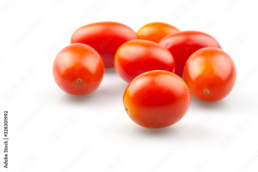 Fresh cherry tomatoes isolated Fresh cherry tomatoes isolated