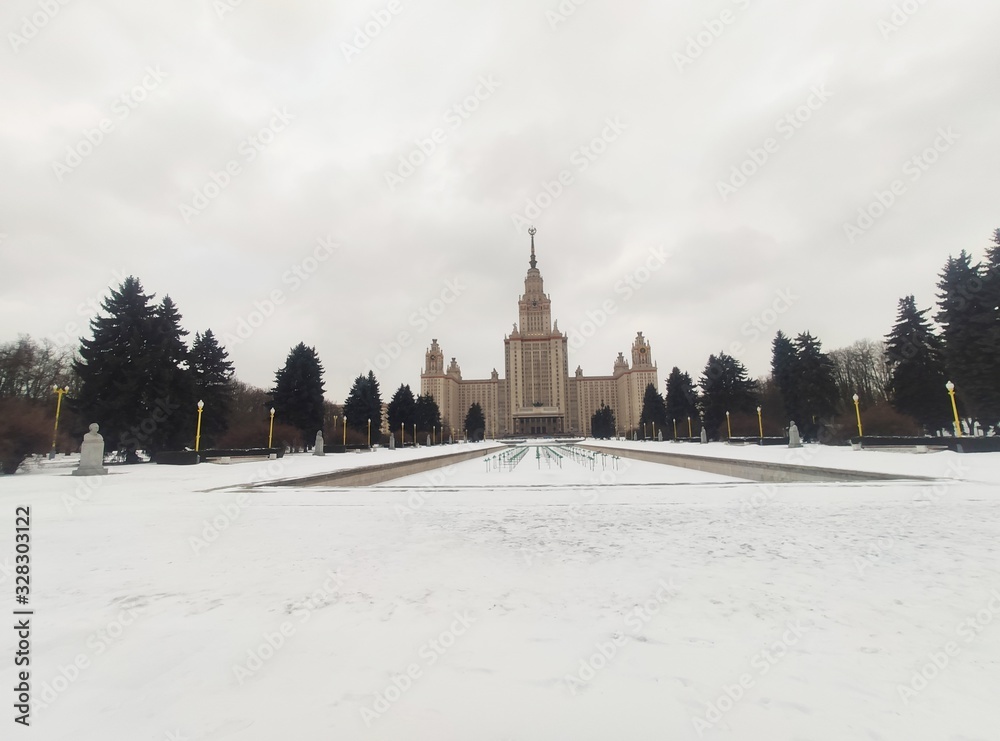 Obraz premium church in winter