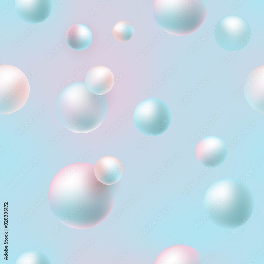 Abstract Holographic Seamless Pattern. Minimal design. Vector illustration
