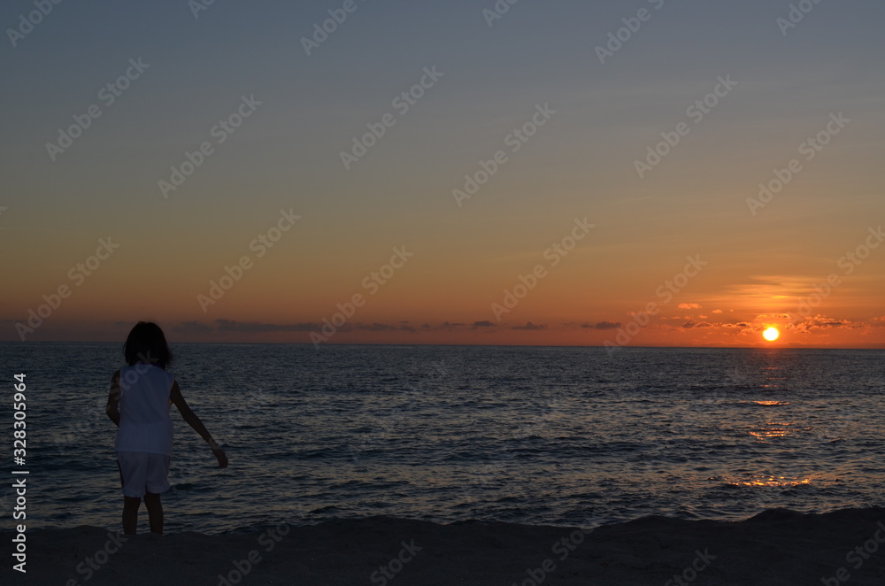 Sand beach sea open sky