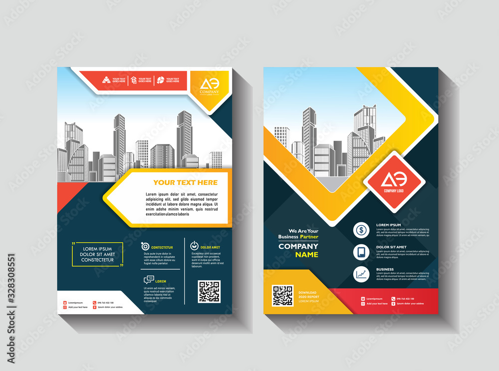 Template vector design for Brochure, Annual Report, Magazine, Poster, Corporate Presentation, Portfolio, Flyer, layout