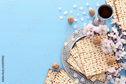 Pesah celebration concept (jewish Passover holiday) photo