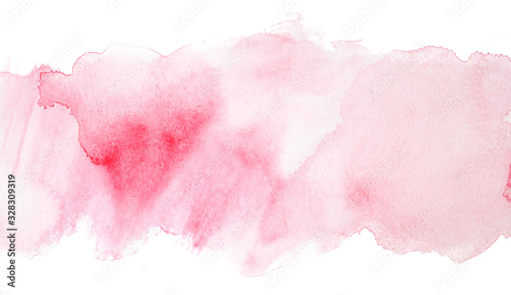 red watercolor stripe texture on a white background. red watercolor stripe texture on a white background.