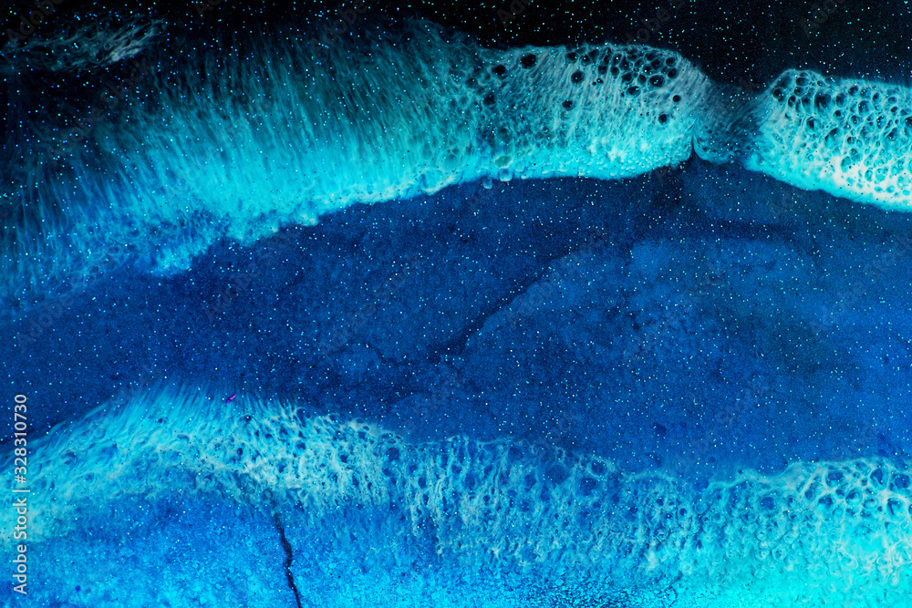 Fototapeta premium Part of original epoxy resin art