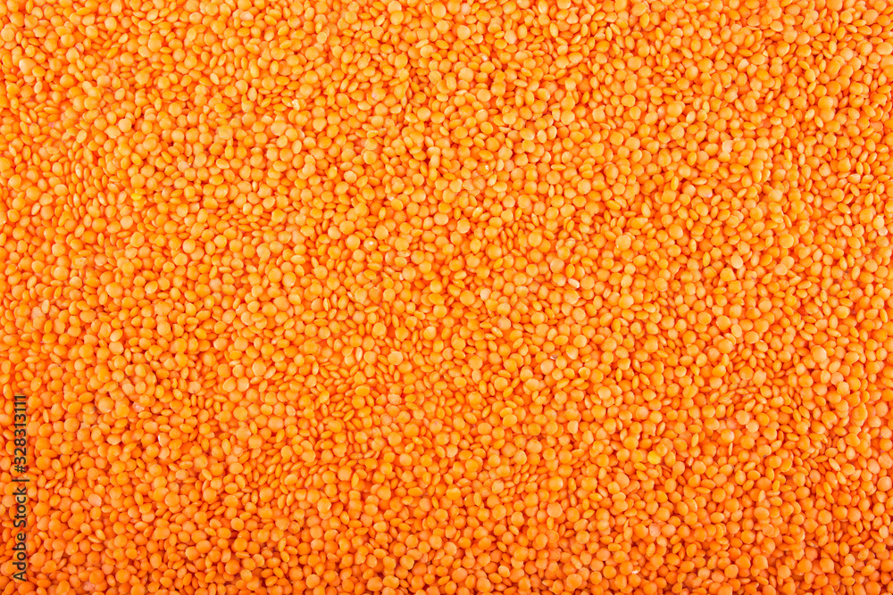 Background filled with red lentils