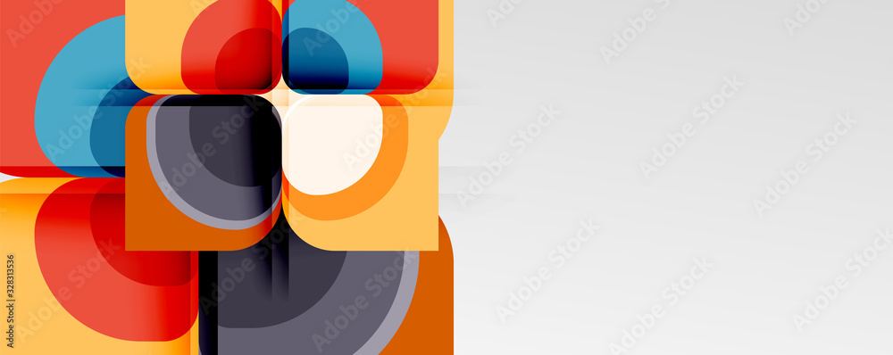 Abstract background - geometric cut paper design flower or square shape composition. Vector Illustration For Wallpaper, Banner, Background, Card, Book Illustration, landing page Abstract background - geometric cut paper design flower or square shape composition. Vector Illustration For Wallpaper, Banner, Background, Card, Book Illustration, landing page