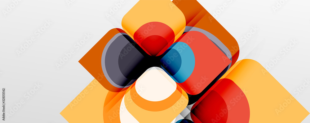 Abstract background - geometric cut paper design flower or square shape composition. Vector Illustration For Wallpaper, Banner, Background, Card, Book Illustration, landing page Abstract background - geometric cut paper design flower or square shape composition. Vector Illustration For Wallpaper, Banner, Background, Card, Book Illustration, landing page