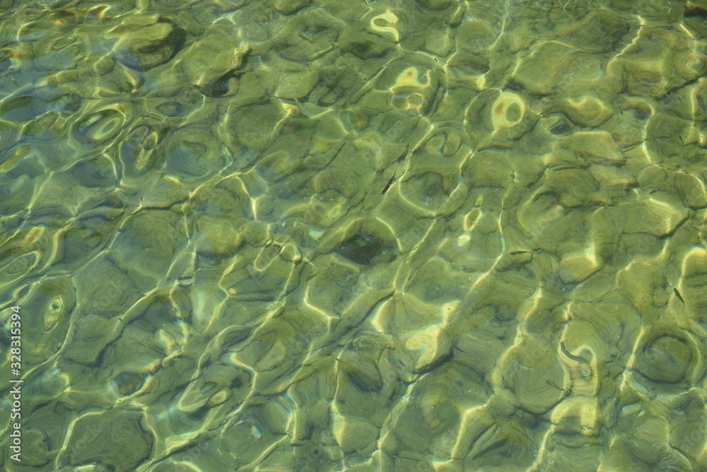 Transparent water of the Lake Ohrid (Macedonia) Transparent water of the Lake Ohrid (Macedonia)