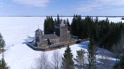 Ancient Wooden Church of St.Elijah photo