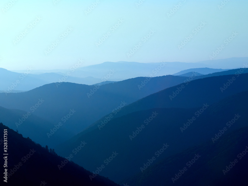 Beautiful evening in the mountains. Beautiful evening in the mountains.