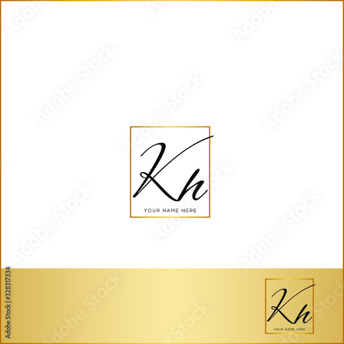 K H KH Initial letter handwriting and signature logo.