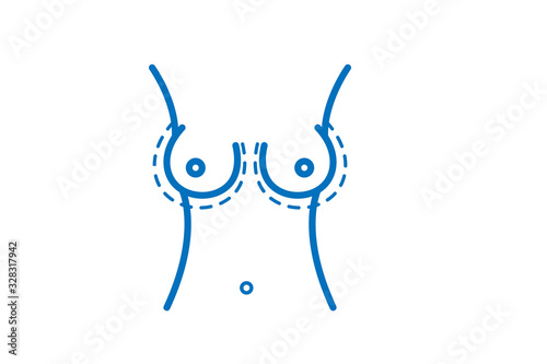 breast implant icon blue version