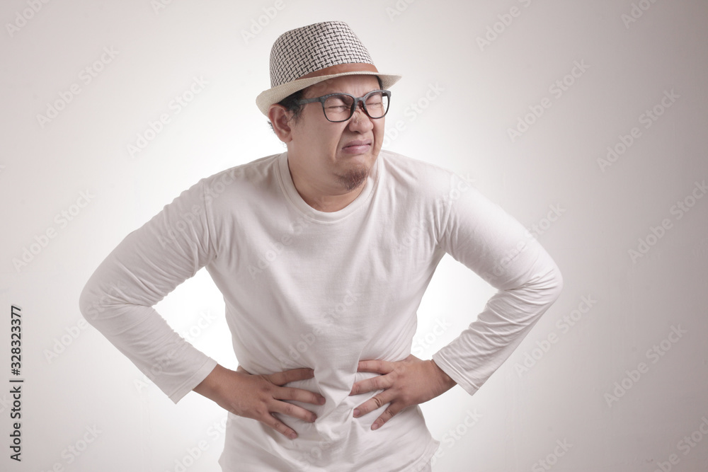 Man Having Stomach Pain