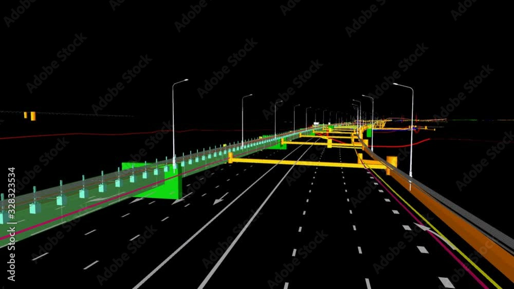 The BIM model of the underground infrastructure object of urban utilities