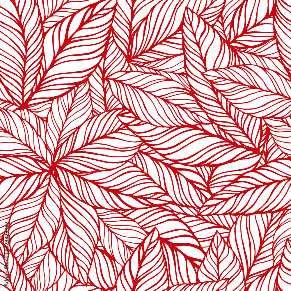 Fototapeta premium Hand drawing of floral. Vector illustration. Perfect for greetings, invitations, manufacture wrapping paper, textile, web design.