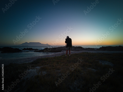 Photographer Table Mountain Cape Town sunset