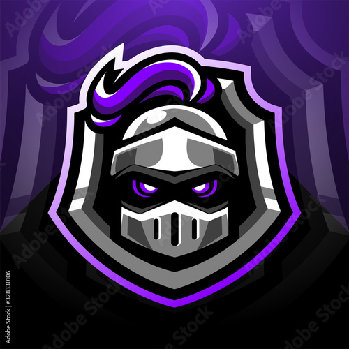 Guardian head esports mascot logo design