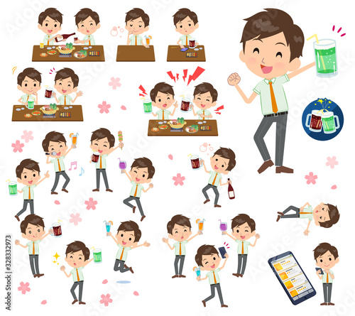 school boy pale green shirt summer_drink