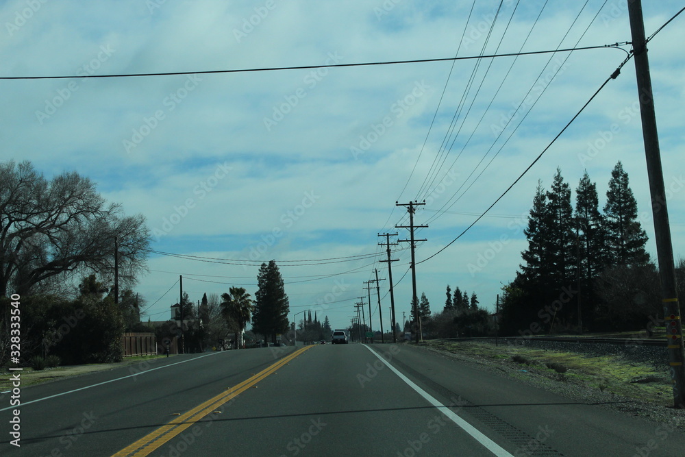 Pictures on the road to Yosemite from San Francisco