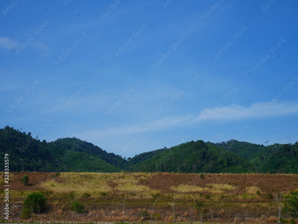  Forest and green mountains in Thailand