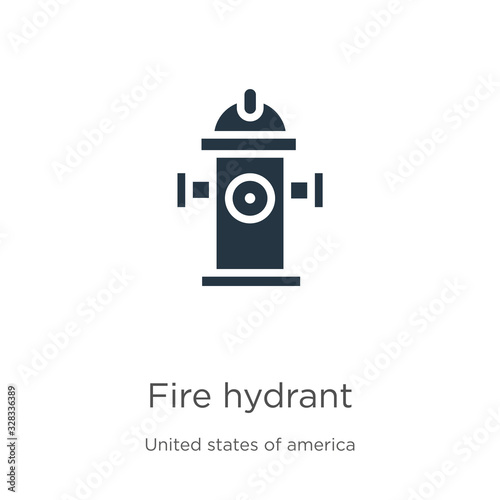 Fire hydrant icon vector. Trendy flat fire hydrant icon from united states collection isolated on white background. Vector illustration can be used for web and mobile graphic design, logo, eps10