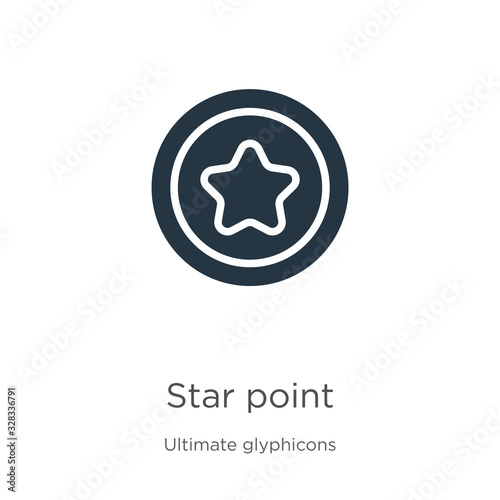 Star point icon vector. Trendy flat star point icon from ultimate glyphicons collection isolated on white background. Vector illustration can be used for web and mobile graphic design, logo, eps10