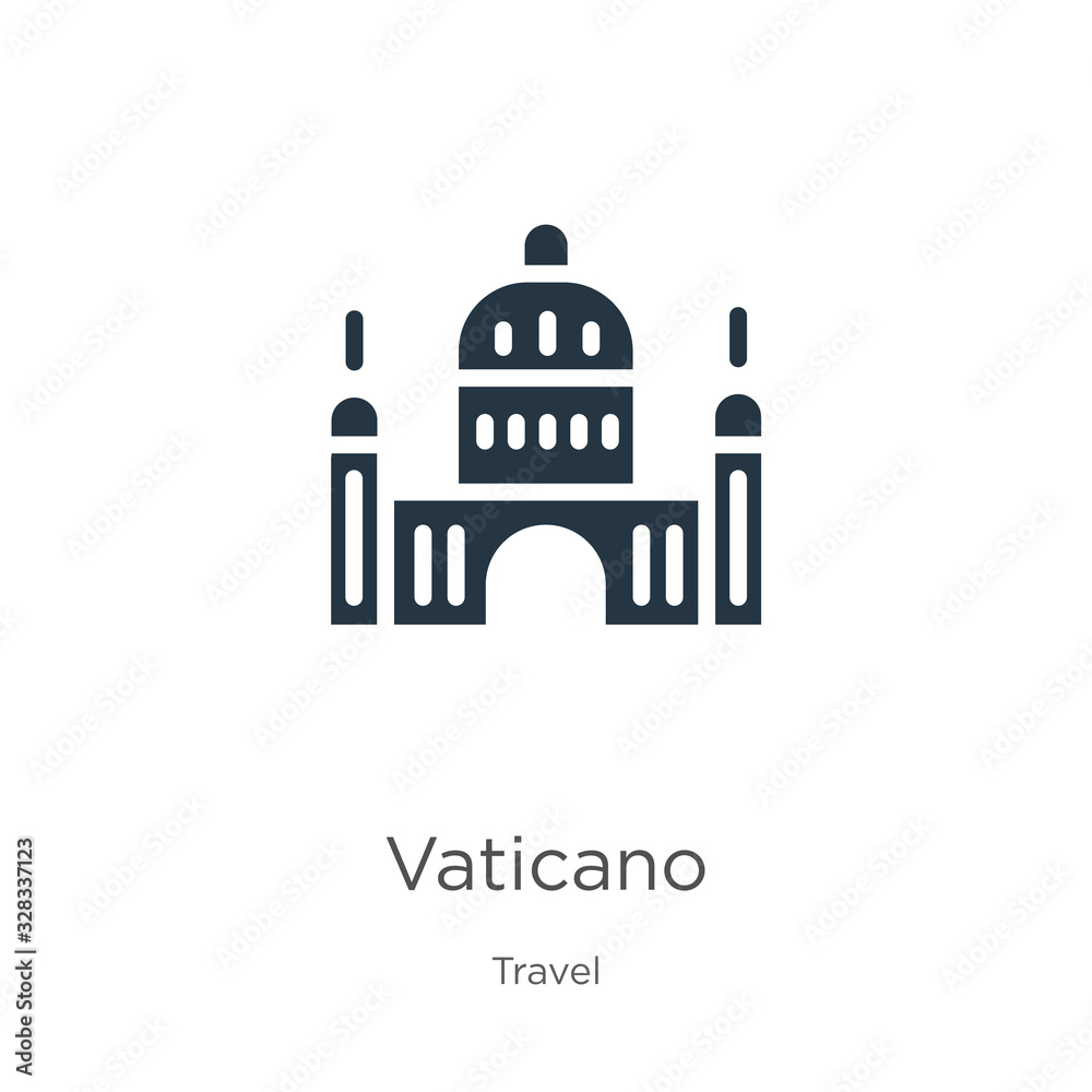 Vaticano icon vector. Trendy flat vaticano icon from travel collection isolated on white background. Vector illustration can be used for web and mobile graphic design, logo, eps10