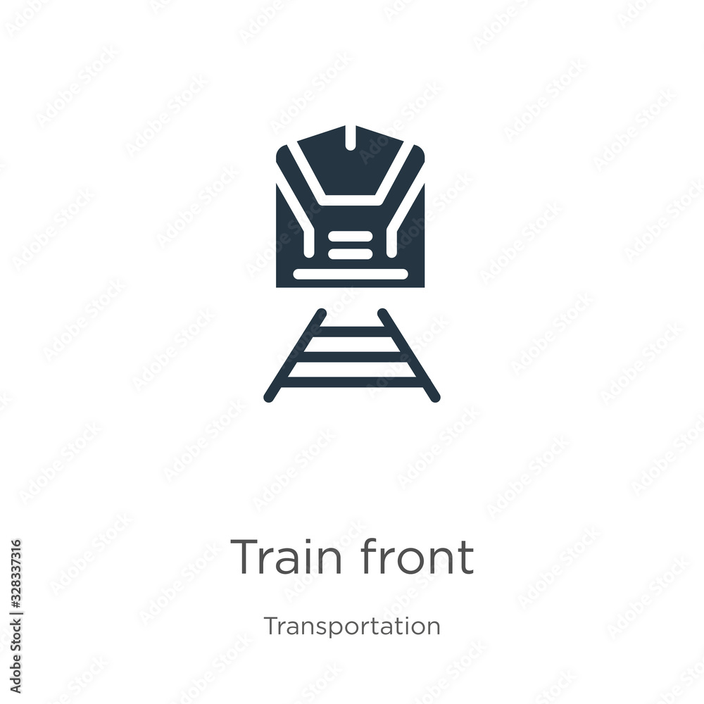 Train front icon vector. Trendy flat train front icon from transport aytan collection isolated on white background. Vector illustration can be used for web and mobile graphic design, logo, eps10 Train front icon vector. Trendy flat train front icon from transport aytan collection isolated on white background. Vector illustration can be used for web and mobile graphic design, logo, eps10