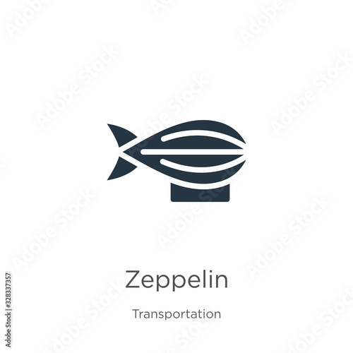 Zeppelin icon vector. Trendy flat zeppelin icon from transport aytan collection isolated on white background. Vector illustration can be used for web and mobile graphic design, logo, eps10 photo