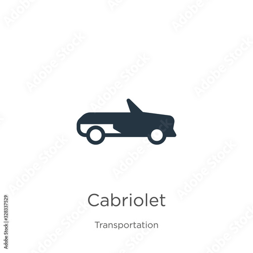 Cabriolet icon vector. Trendy flat cabriolet icon from transportation collection isolated on white background. Vector illustration can be used for web and mobile graphic design, logo, eps10