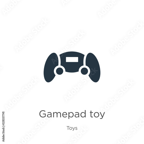 Gamepad toy icon vector. Trendy flat gamepad toy icon from toys collection isolated on white background. Vector illustration can be used for web and mobile graphic design, logo, eps10