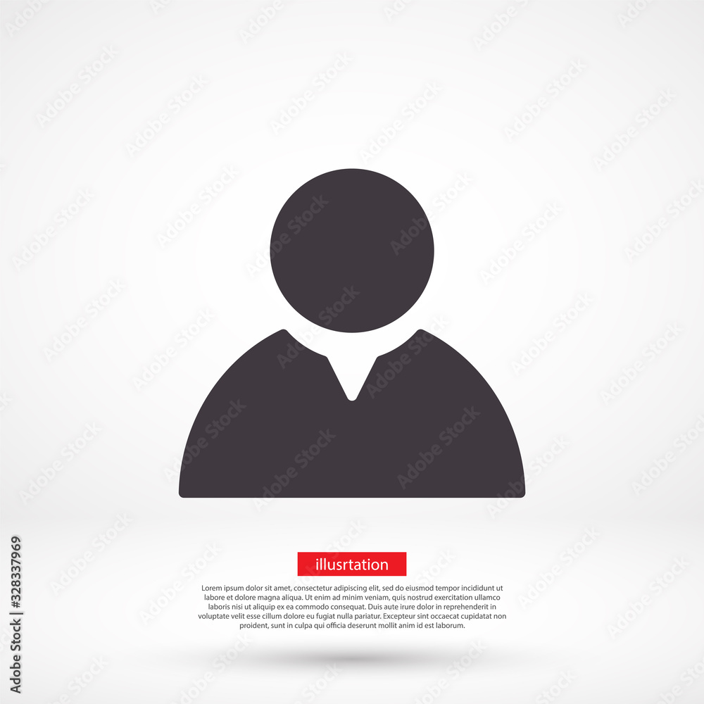 Human icon , lorem ipsum Flat design Human icon , lorem ipsum Flat design