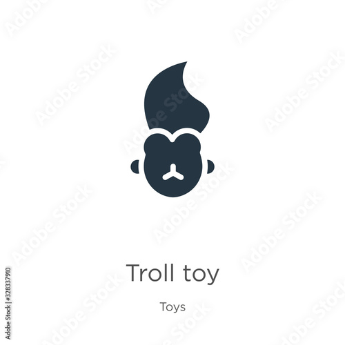 Troll toy icon vector. Trendy flat troll toy icon from toys collection isolated on white background. Vector illustration can be used for web and mobile graphic design, logo, eps10