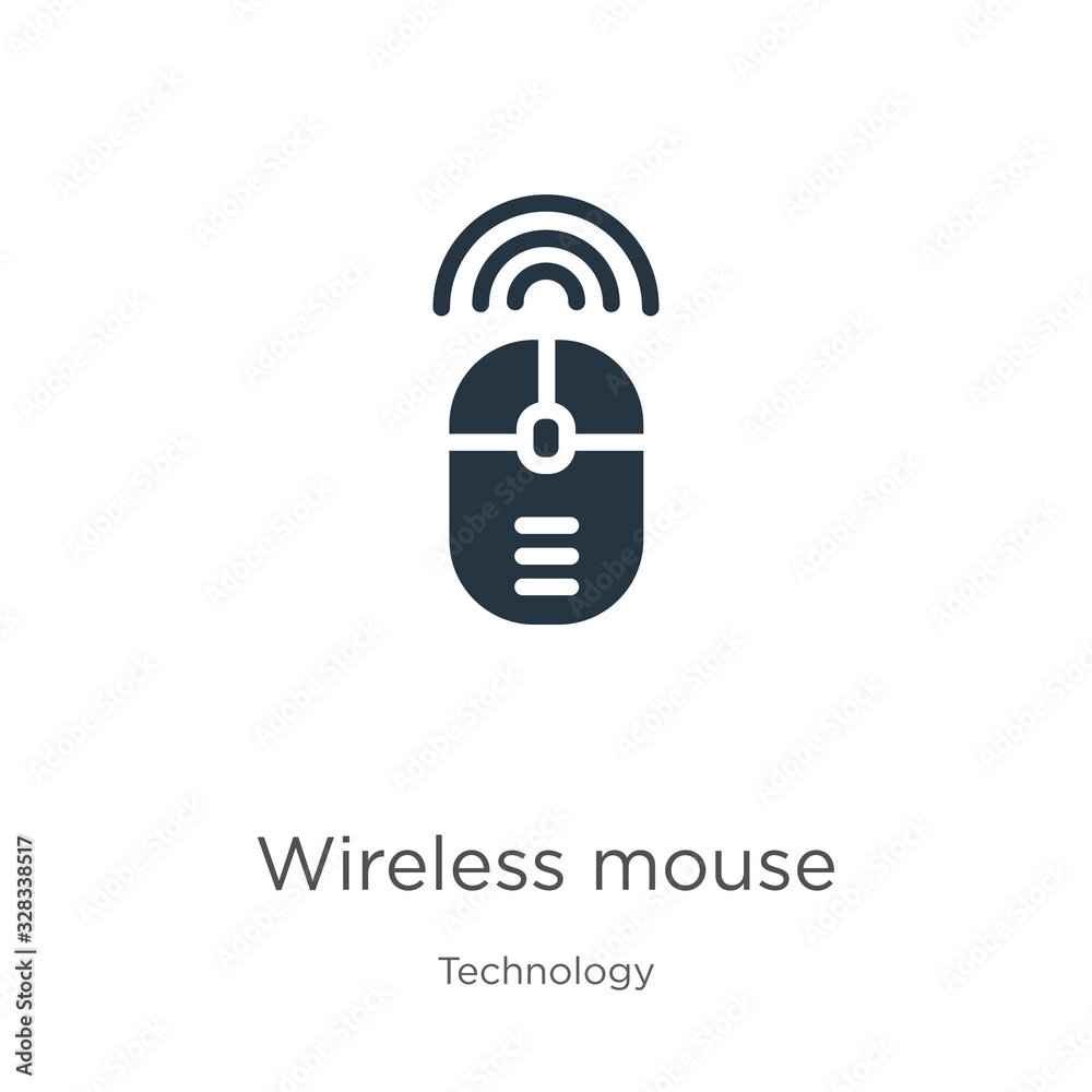 Wireless mouse icon vector. Trendy flat wireless mouse icon from technology collection isolated on white background. Vector illustration can be used for web and mobile graphic design, logo, eps10 Wireless mouse icon vector. Trendy flat wireless mouse icon from technology collection isolated on white background. Vector illustration can be used for web and mobile graphic design, logo, eps10