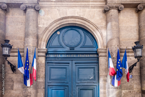 French Senate monument entrance, Paris photo