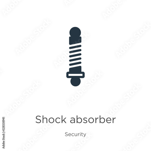 Shock absorber icon vector. Trendy flat shock absorber icon from security collection isolated on white background. Vector illustration can be used for web and mobile graphic design, logo, eps10