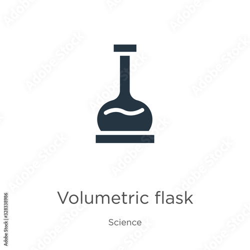 Volumetric flask icon vector. Trendy flat volumetric flask icon from science collection isolated on white background. Vector illustration can be used for web and mobile graphic design, logo, eps10