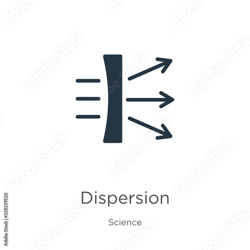 Obraz na plátně Dispersion icon vector