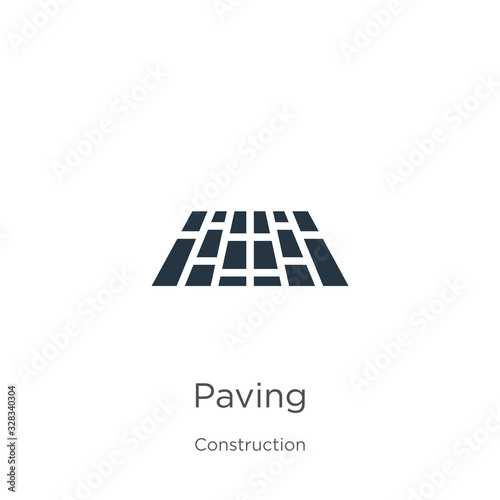 Paving icon vector. Trendy flat paving icon from construction collection isolated on white background. Vector illustration can be used for web and mobile graphic design, logo, eps10