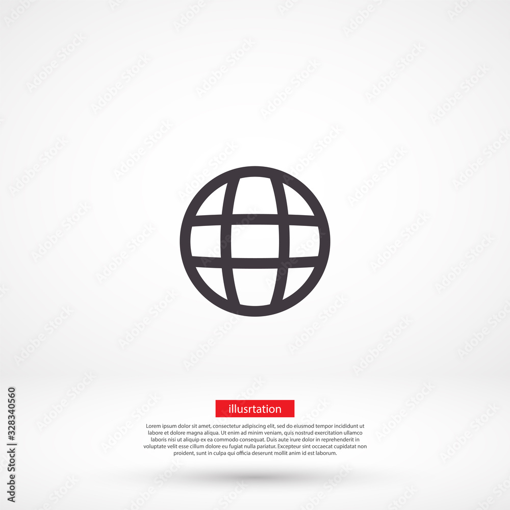 Planet vector icon , lorem ipsum Flat design Planet vector icon , lorem ipsum Flat design