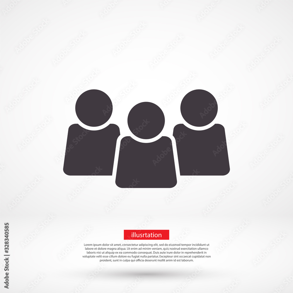 Human vector icon , lorem ipsum Flat design Human vector icon , lorem ipsum Flat design