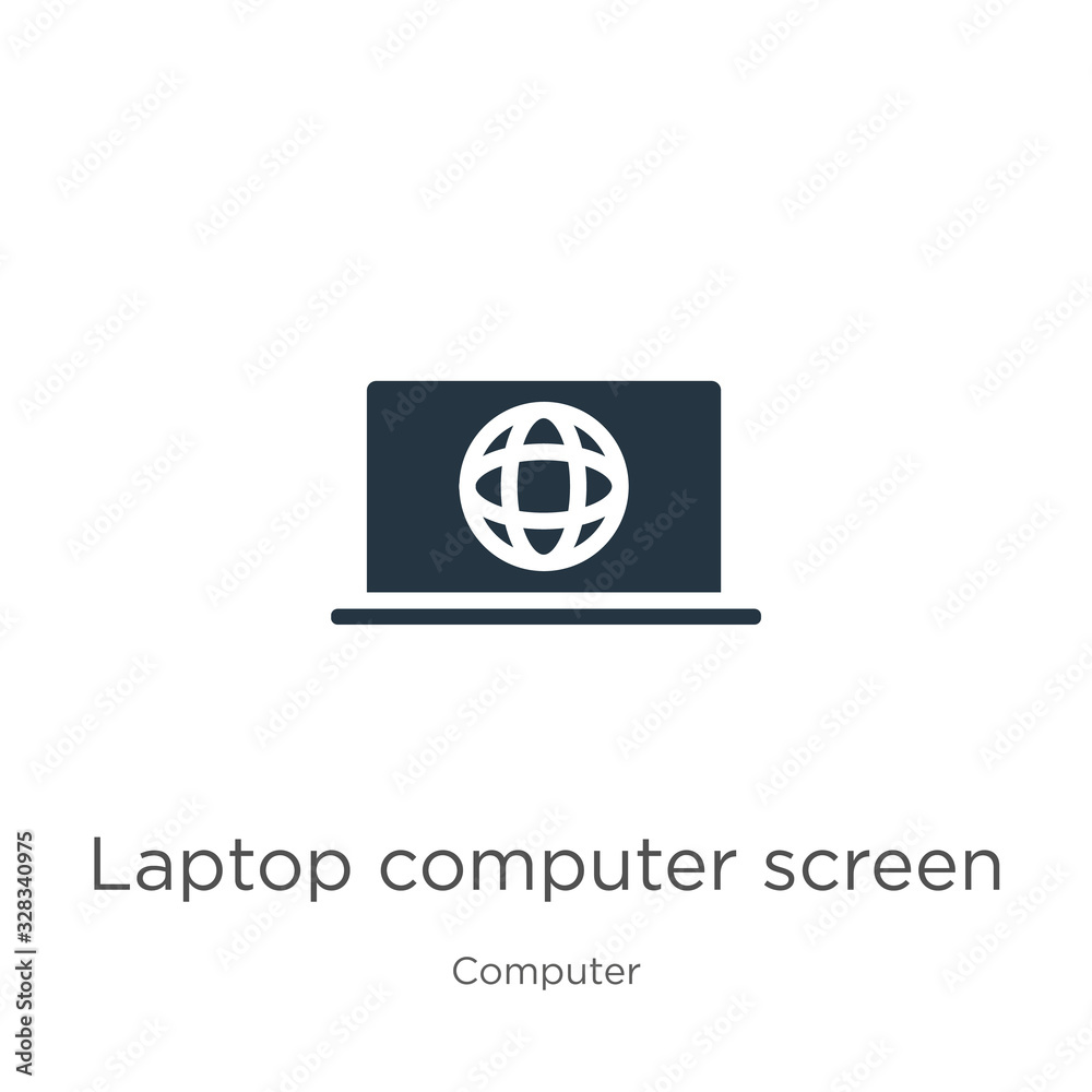 Laptop computer screen icon vector. Trendy flat laptop computer screen icon from computer collection isolated on white background. Vector illustration can be used for web and mobile graphic design, Laptop computer screen icon vector. Trendy flat laptop computer screen icon from computer collection isolated on white background. Vector illustration can be used for web and mobile graphic design,