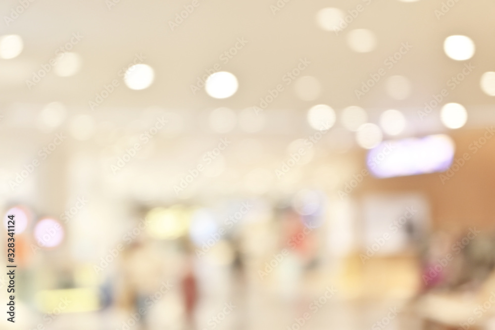 Blurred image of shopping mall background