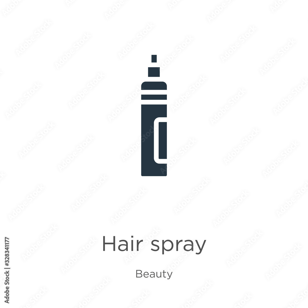 Hair spray icon vector. Trendy flat hair spray icon from beauty collection isolated on white background. Vector illustration can be used for web and mobile graphic design, logo, eps10 Hair spray icon vector. Trendy flat hair spray icon from beauty collection isolated on white background. Vector illustration can be used for web and mobile graphic design, logo, eps10